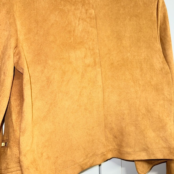 Tan Suede Women's Jacket - Picture 9 of 10